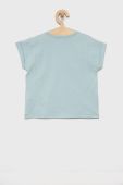 Дитяча бавовняна футболка United Colors of Benetton колір блакитний (2028956)