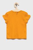 Дитяча бавовняна футболка United Colors of Benetton колір помаранчевий (2409626)