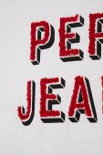 Дитяча бавовняна футболка Pepe Jeans колір білий (2138393)