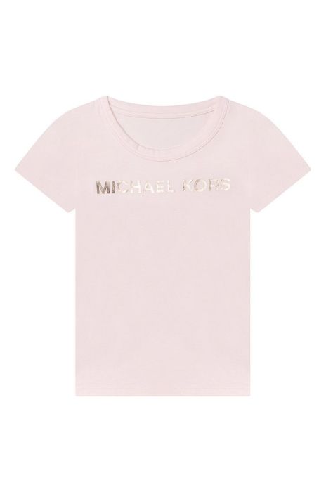 Дитяча бавовняна футболка Michael Kors колір рожевий (2185800)