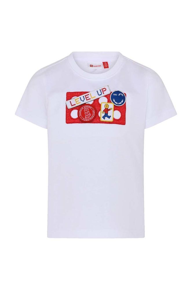 Дитяча футболка Lego Wear колір білий з принтом (2360684)