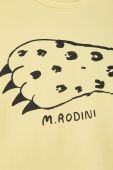 Дитяча футболка Mini Rodini колір жовтий з принтом