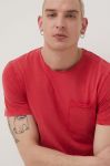 Бавовняна футболка Produkt by Jack & Jones колір червоний однотонний