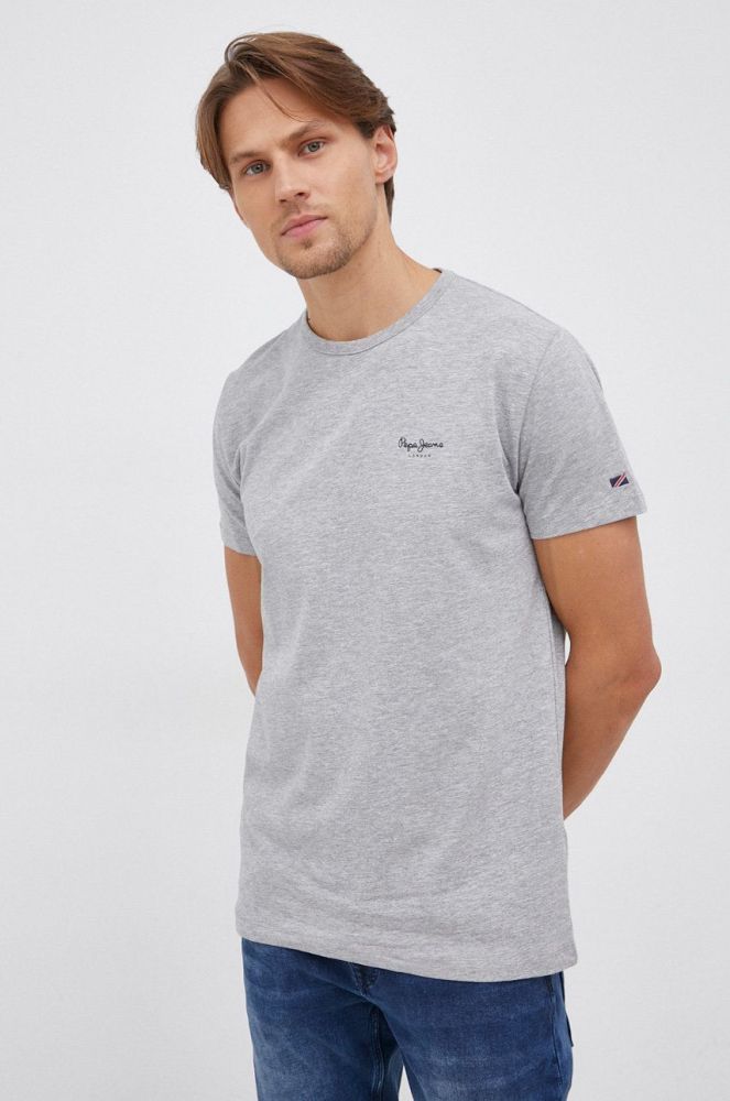 Футболка Pepe Jeans Original Basic 3 колір сірий меланж