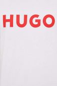 Бавовняна футболка HUGO колір білий з принтом (2248220)
