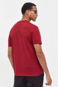 Бавовняна футболка HUGO колір бордовий з принтом (3508748)
