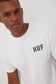 Бавовняна футболка HUF колір білий з принтом (2413345)
