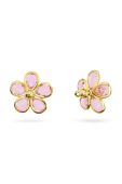 Сережки Swarovski Florere колір рожевий (3189636)