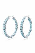 Сережки Swarovski 5647446 MATRIX колір блакитний