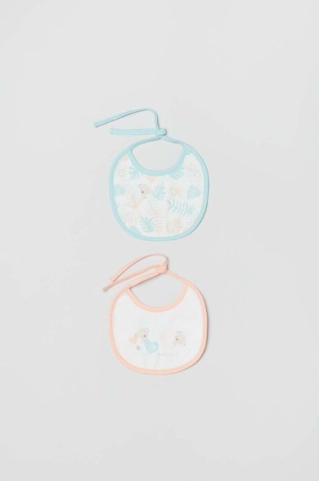 Дитячий слюнявчик OVS 2-pack колір рожевий (3175001)