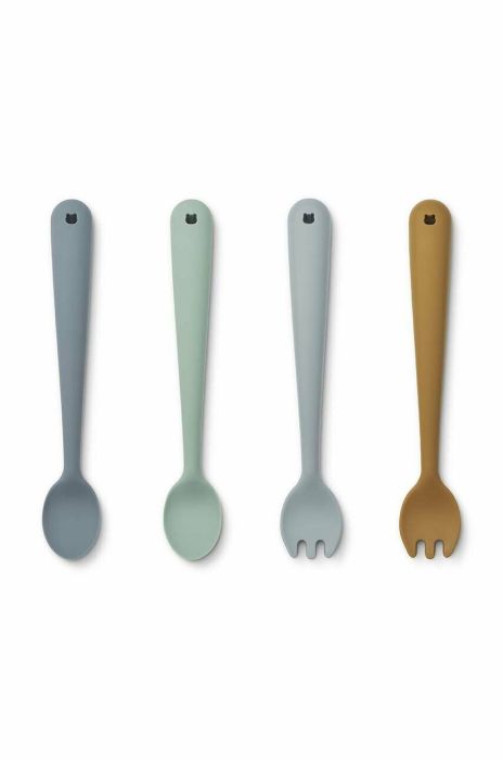 Набір столових приборів для дітей Liewood 2-pack колір блакитний (3187406)
