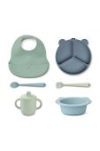 Обідній набір для дітей Liewood Stina колір зелений (3119205)