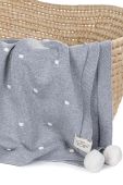 Ковдра для немовлят Effiki 70x100 колір сірий