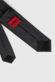 Шовковий галстук HUGO колір чорний (3146918)