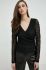 Блузка Guess жіноча колір чорний однотонна (2896109)