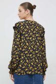 Блузка Tommy Hilfiger жіноча колір жовтий візерунок