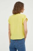 Бавовняна сорочка Mustang жіноча колір жовтий
