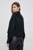 Сорочка Dkny жіноча колір чорний relaxed класичний комір