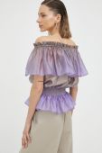 Блузка Bruuns Bazaar жіноча колір фіолетовий візерунок
