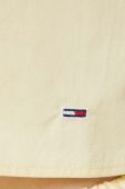 Бавовняна блузка Tommy Jeans жіноча колір жовтий однотонна