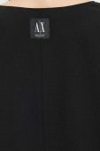 Блузка Armani Exchange жіноча колір чорний однотонна