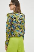 Блузка з домішкою шовку Gestuz візерунок колір барвистий