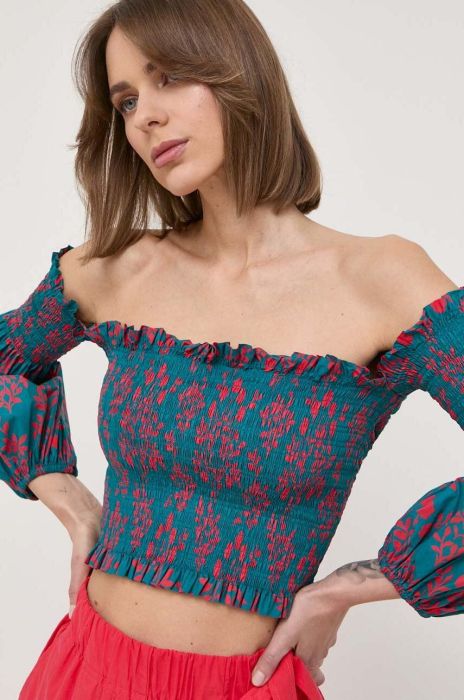 Блузка Weekend Max Mara жіноча візерунок колір барвистий