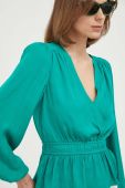 Блузка Morgan жіноча колір зелений однотонна (3247018)