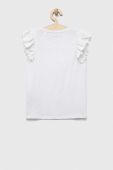 Дитяча бавовняна футболка Guess колір білий (3254037)