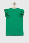 Дитяча бавовняна футболка Guess колір зелений (3254045)