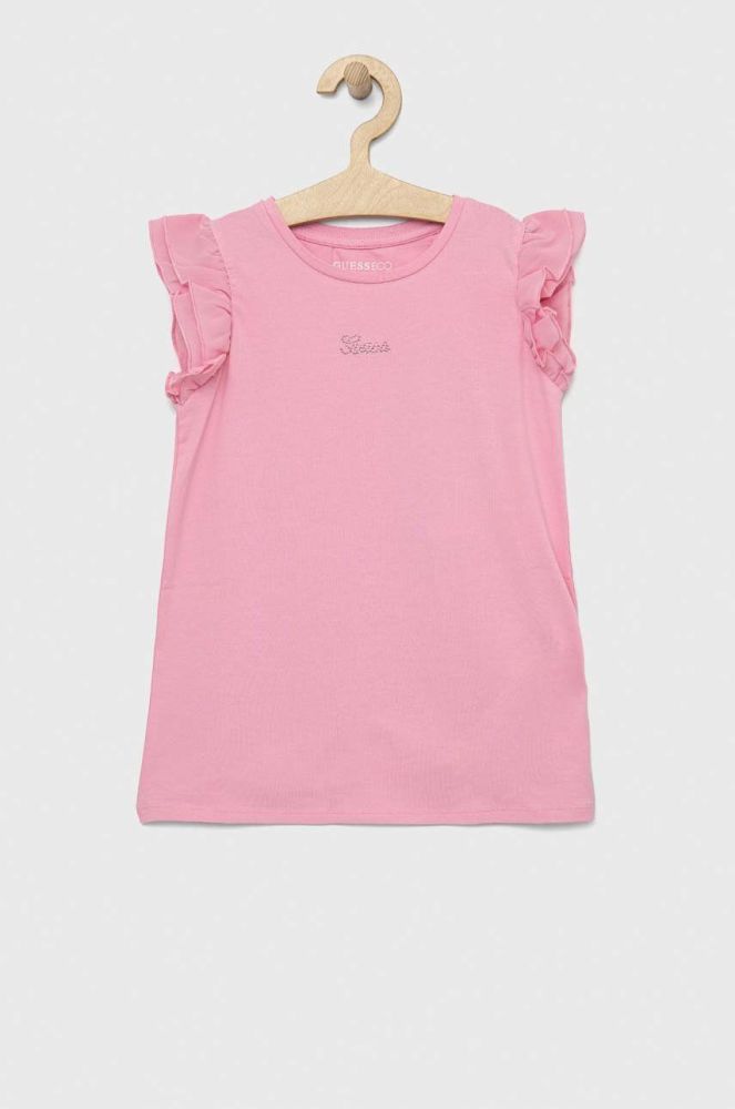 Дитяча футболка Guess колір рожевий (3130847)