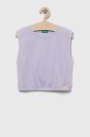 Дитячий топ United Colors of Benetton колір фіолетовий (3233016)