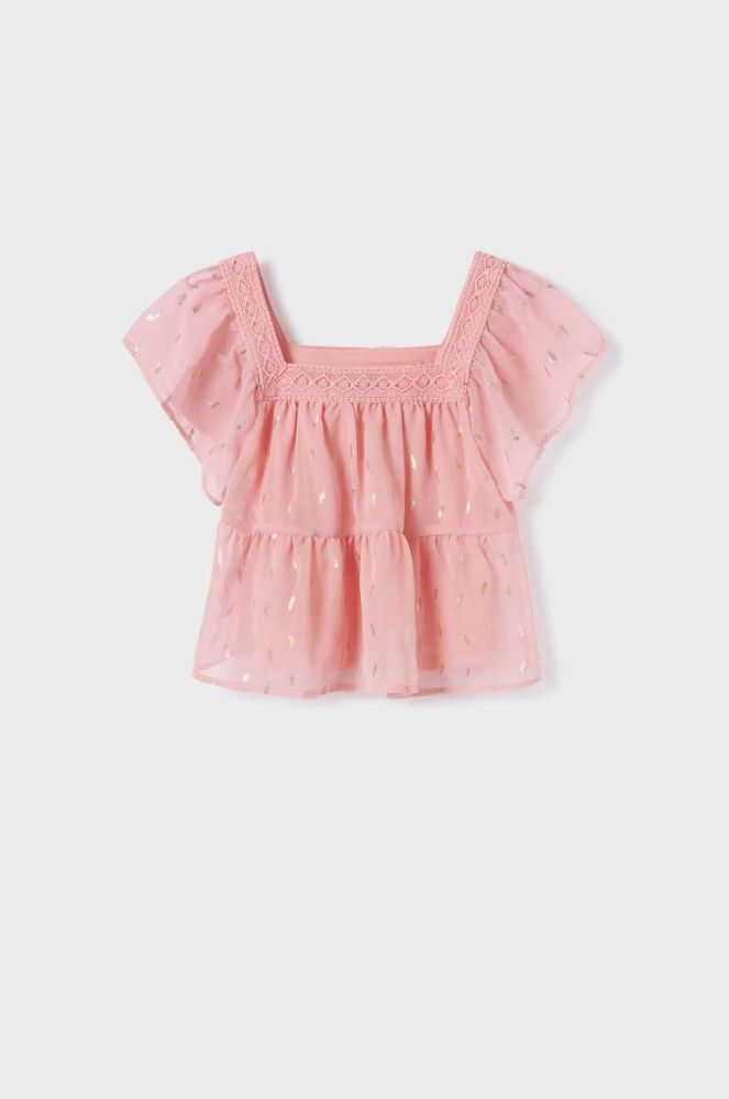 Дитяча блузка Mayoral колір рожевий візерунок (2938948)