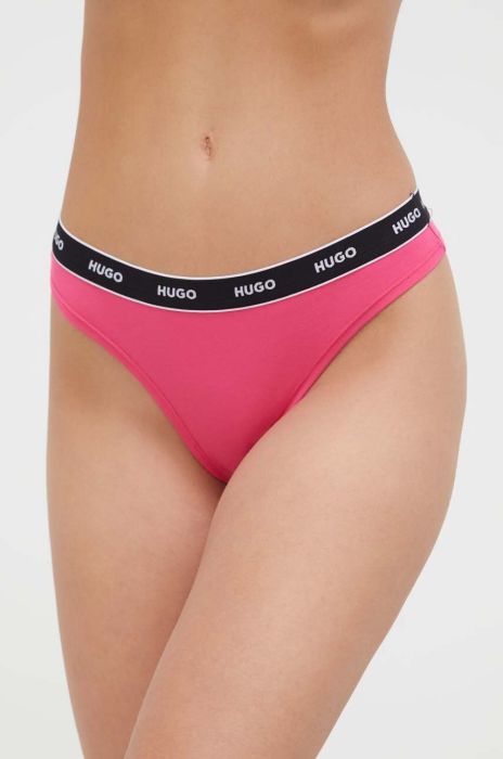 Стринги HUGO 3-pack колір барвистий (3322810)