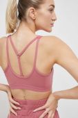 Бюстгальтер для йоги adidas Performance Coreessentials колір рожевий однотонний