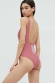 Суцільний купальник adidas Performance Iconisea колір рожевий злегка ущільнена чашечка