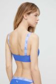 Купальний бюстгальтер Puma злегка ущільнена чашечка колір блакитний (3272387)
