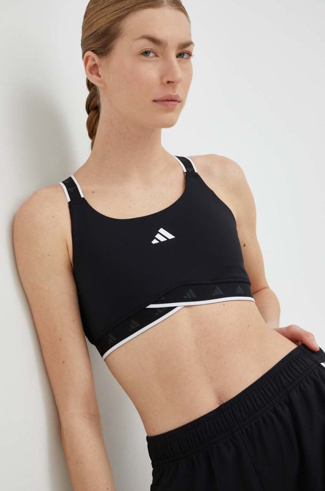 Спортивний бюстгальтер adidas Performance Powerimpact колір чорний