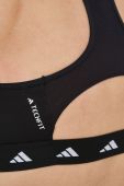 Спортивний бюстгальтер adidas Performance Powerreact колір чорний