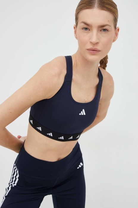 Спортивний бюстгальтер adidas Performance Powerreact колір синій