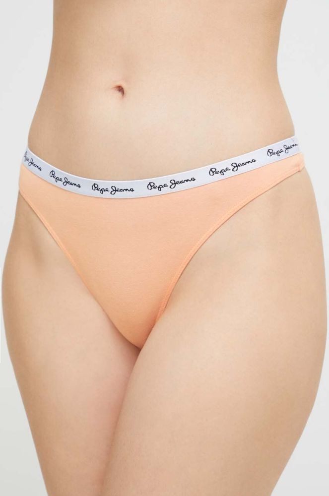 Стринги Pepe Jeans 3-pack колір барвистий