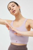 Спортивний бюстгальтер Fila Cassis колір фіолетовий однотонний (3032879)