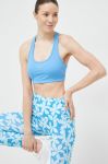 Спортивний бюстгальтер Roxy x Mizuno однотонний колір блакитний