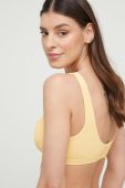 Купальний бюстгальтер Roxy колір жовтий злегка ущільнена чашечка (3121805)