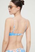 Купальний бюстгальтер Roxy злегка ущільнена чашечка колір блакитний (3069217)
