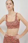 Спортивний бюстгальтер Billabong Summit колір помаранчевий візерунок