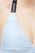 Купальний бюстгальтер HUGO злегка ущільнена чашечка колір блакитний (3158130)