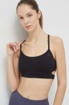 Бюстгальтер для йоги adidas Performance Studio колір чорний однотонний