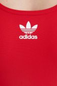 Суцільний купальник adidas Performance Adicolor 3-Stripes колір червоний м'яка чашечка