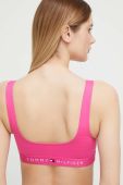 Купальний бюстгальтер Tommy Hilfiger колір фіолетовий м'яка чашечка